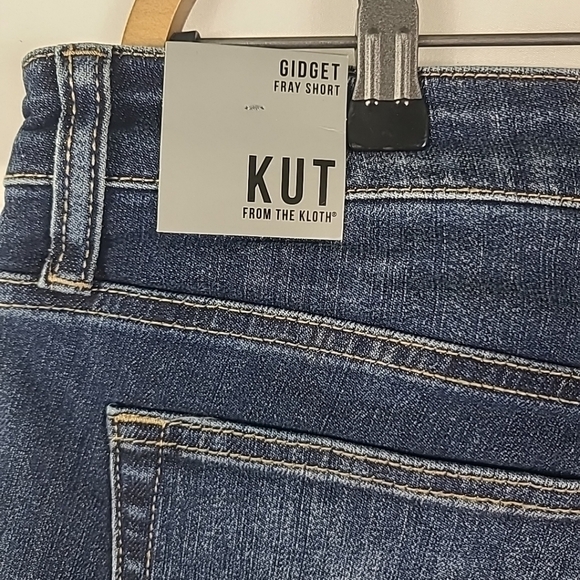 KUT from the Kloth Women's Gidget Fray Short Denim Shorts Stimulating W/D Sz 12 - Picture 6 of 6